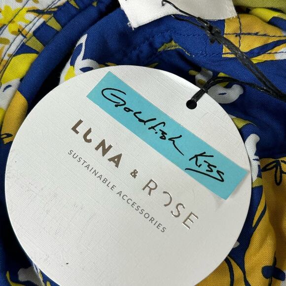 LUNA & ROSE X GOLDFISH Collab PackableTropical Beach Sun Bucket Fisherman's Hat - Picture 5 of 7